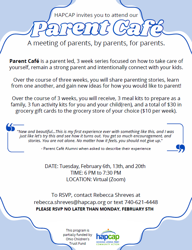 Parent Cafe Event Flyer
