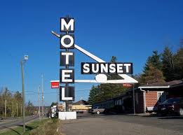 Photo of the Sunset Motel sign