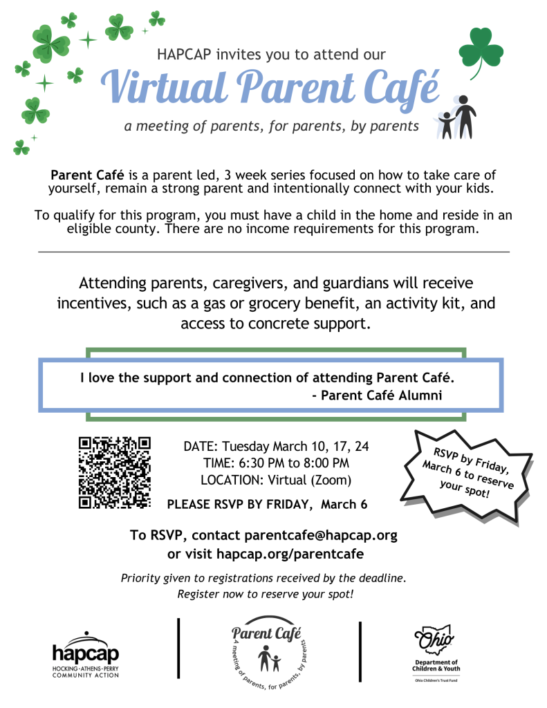 information in flyer also above